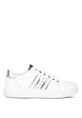 Claude Faux Leather Back Panel Sneakers - Trendy Comfort, Sneakers, $ 45.00, A Moment Of Now™